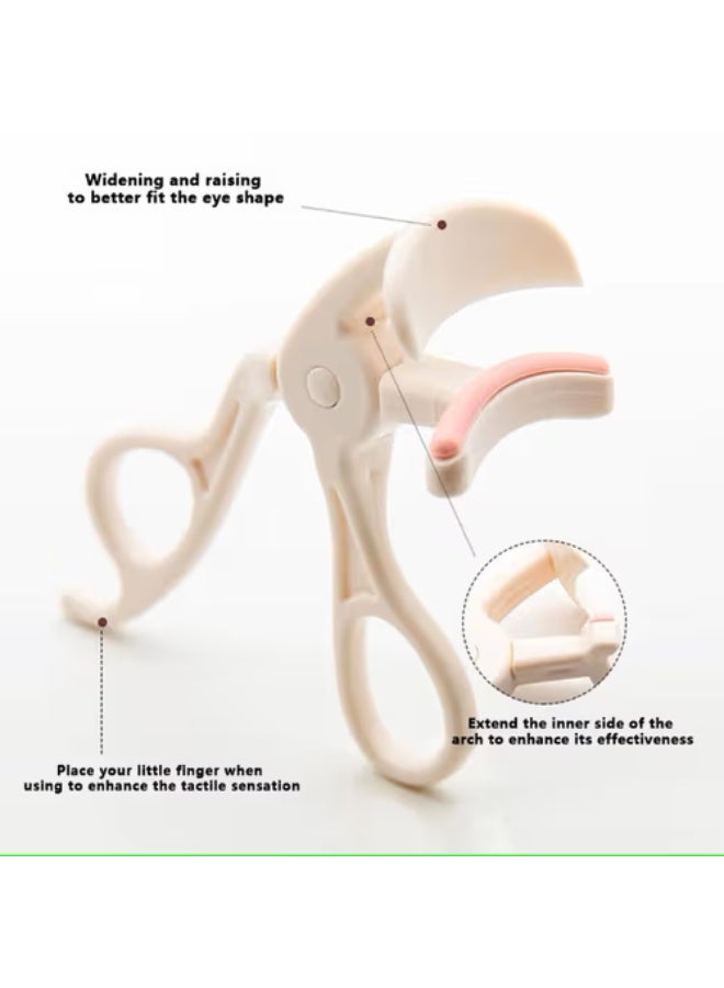 trendy Eyelash Eyelash Curler, Premium Plastic Eye Lash Curler, Without Pinching or Pulling Lash Curler Makeup Tool for Women and Girls, Quick Natural Curling for Long Lasting1PC (may vary color) - Image 4
